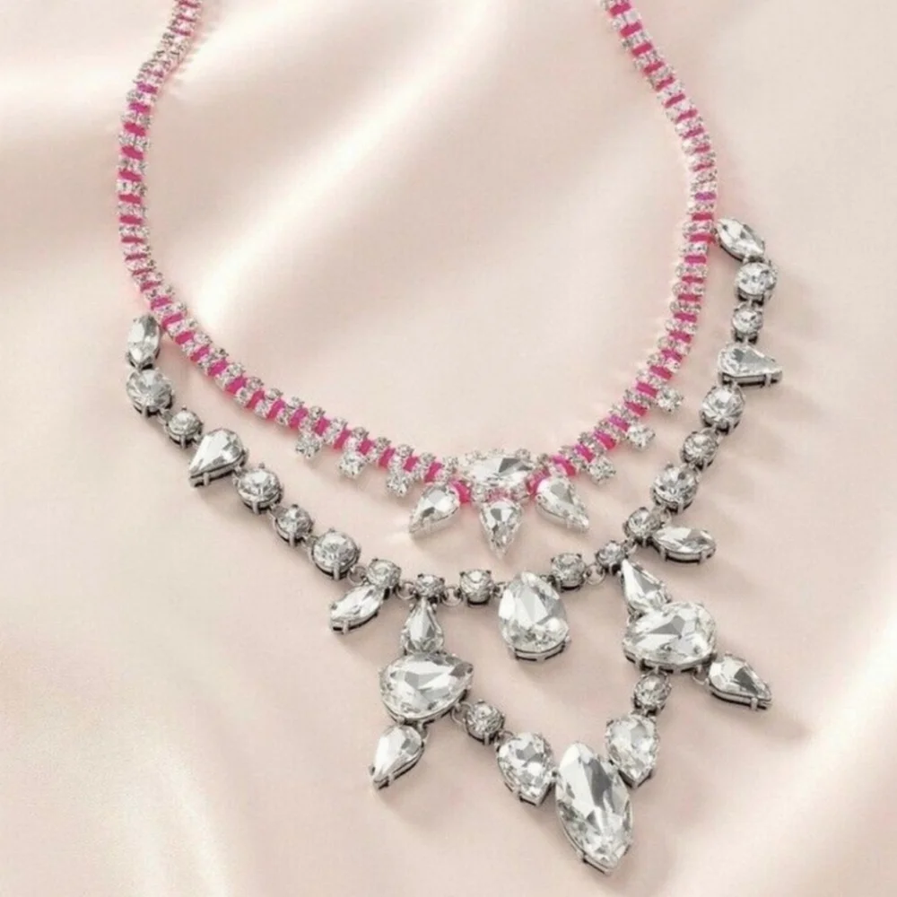 Stella & Dot Neon Dream Statement Necklace 2 in 1 Convertible Design - Picture 2 of 3